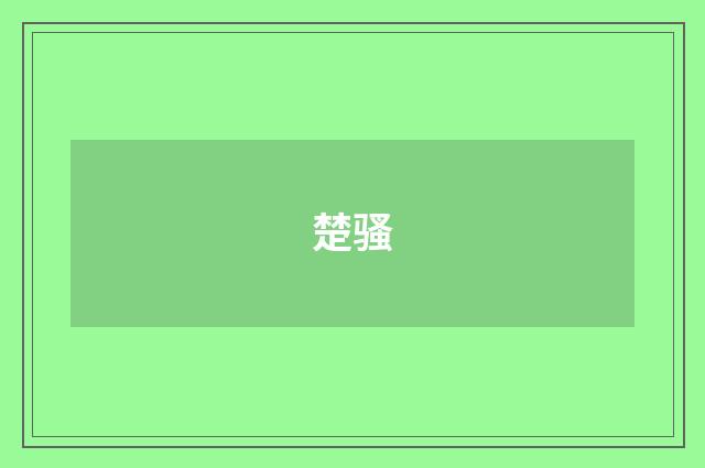 楚骚