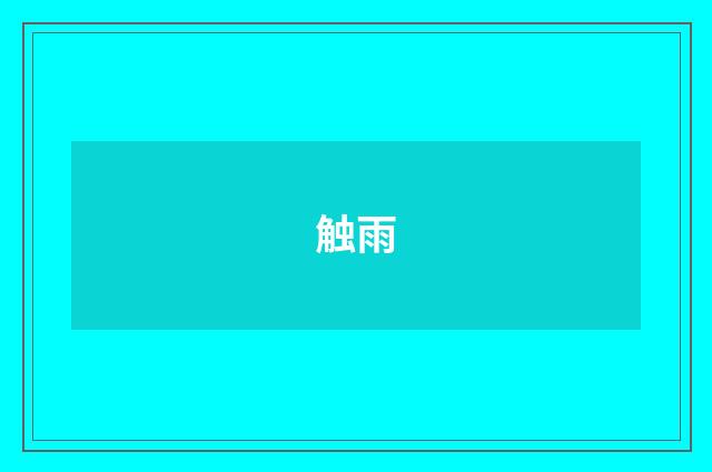 触雨