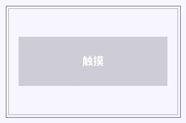 触摸