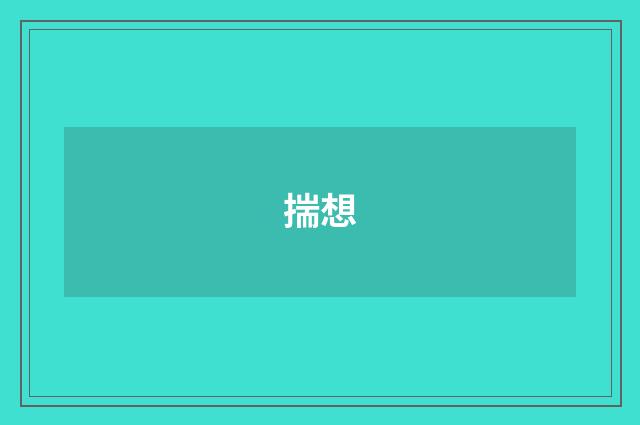 揣想