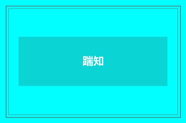 踹知