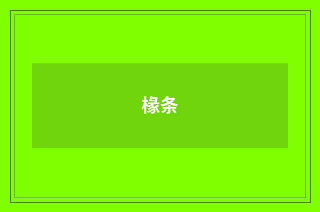椽条