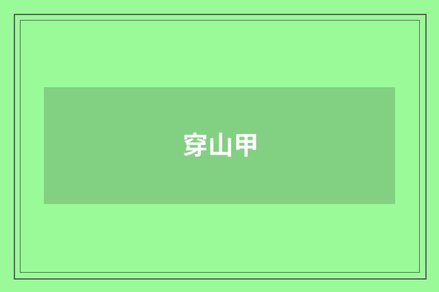穿山甲