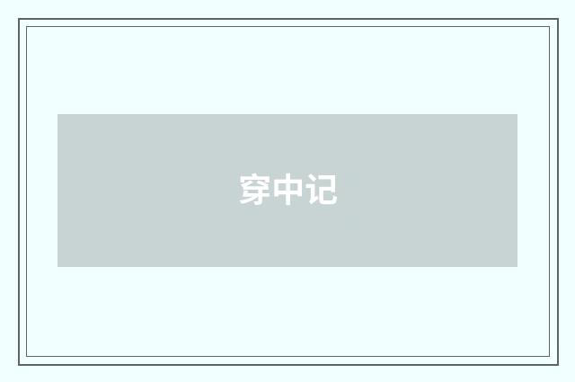 穿中记