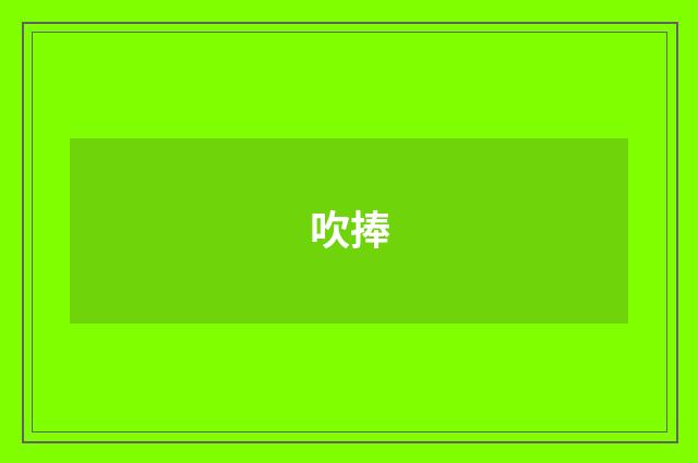 吹捧