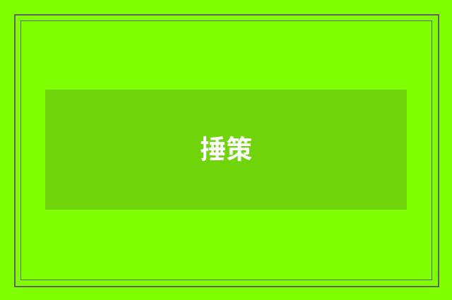捶策