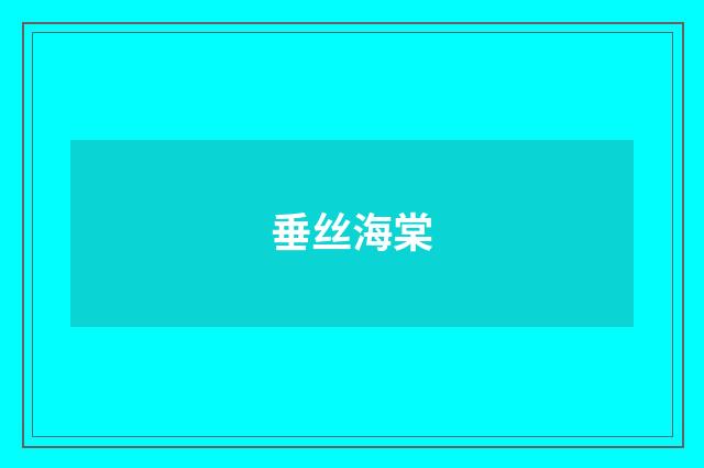 垂丝海棠