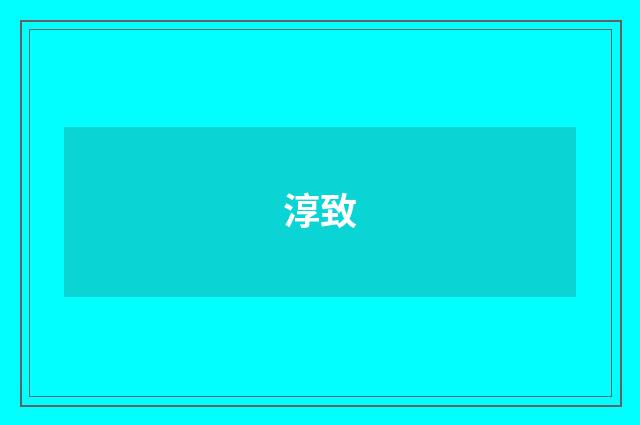 淳致