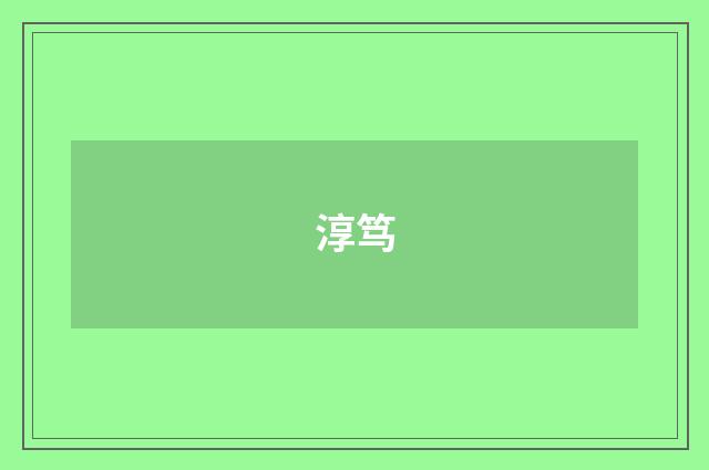 淳笃