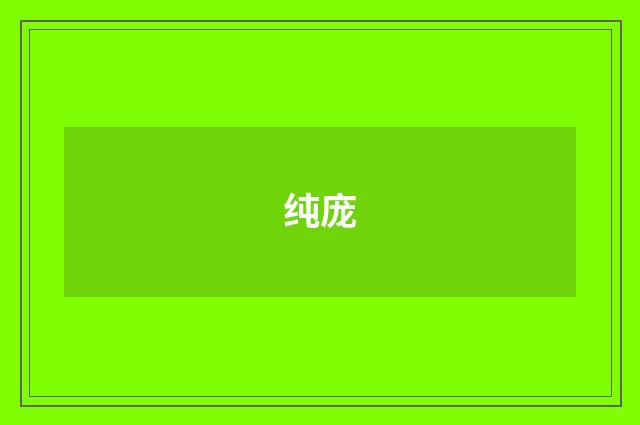 纯庞