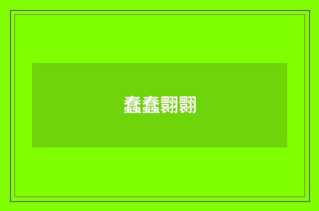 蠢蠢翾翾