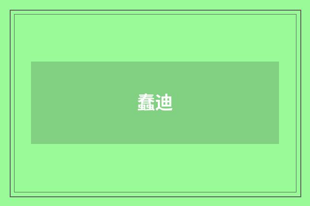 蠢迪