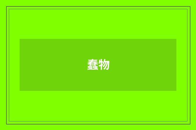 蠢物
