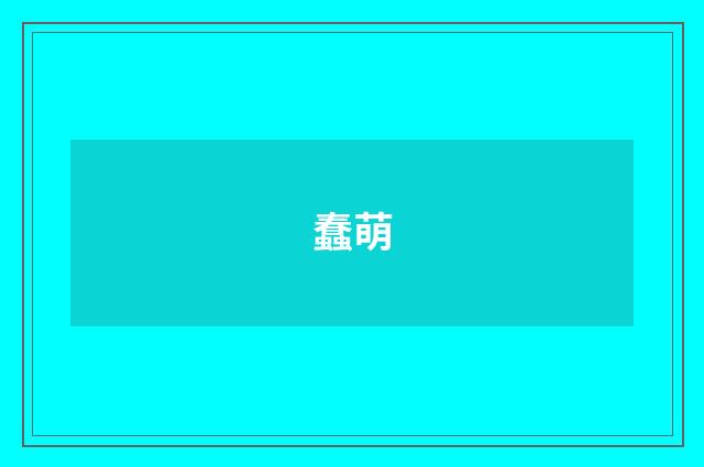 蠢萌