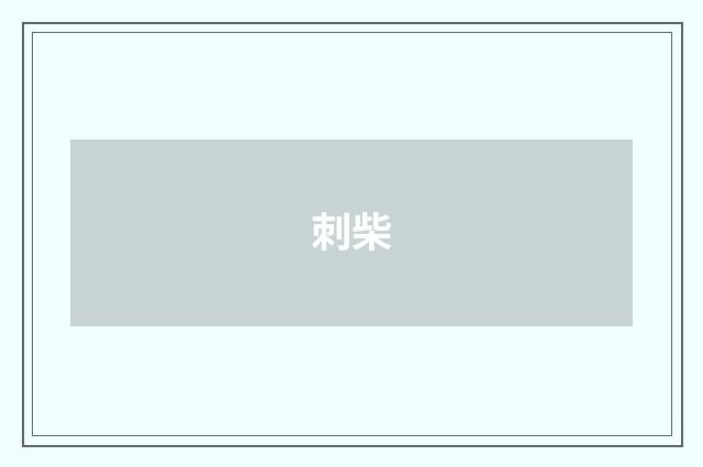 刺柴