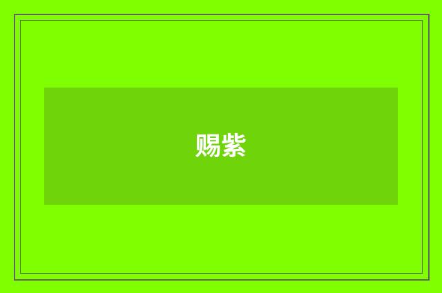 赐紫