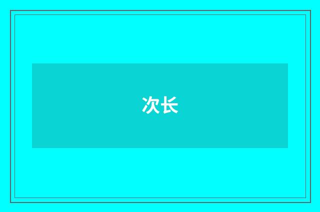 次长