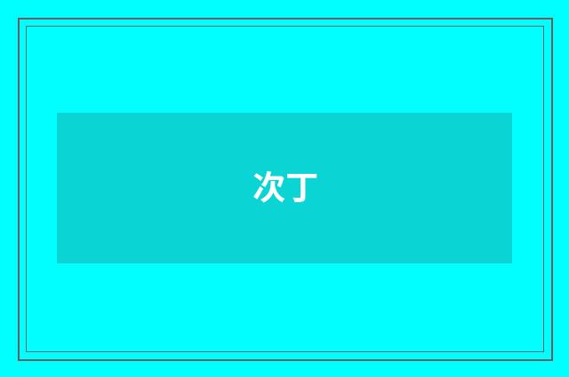 次丁