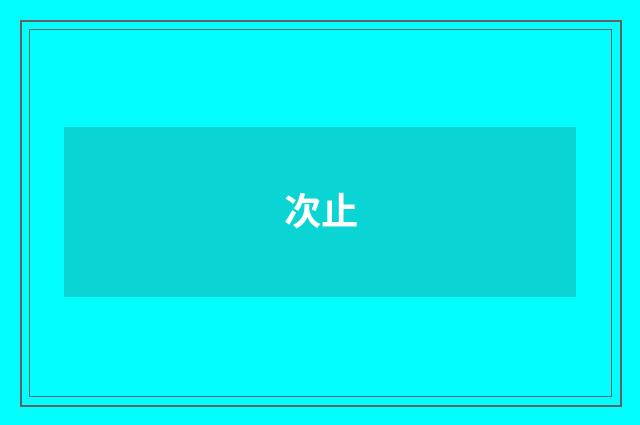 次止