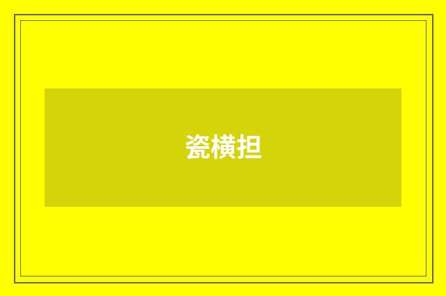 瓷横担