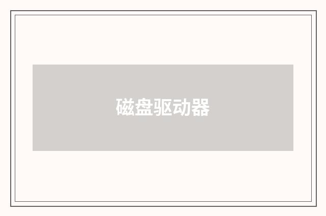 磁盘驱动器