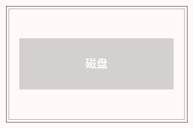 磁盘