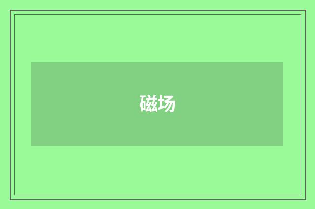 磁场