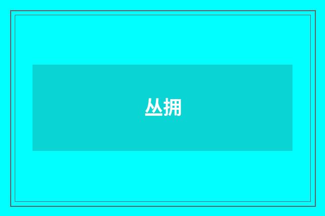 丛拥