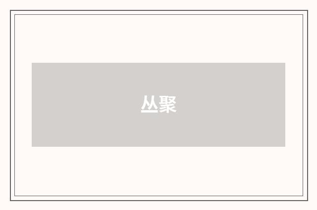 丛聚