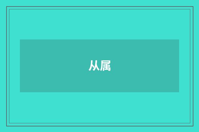 从属