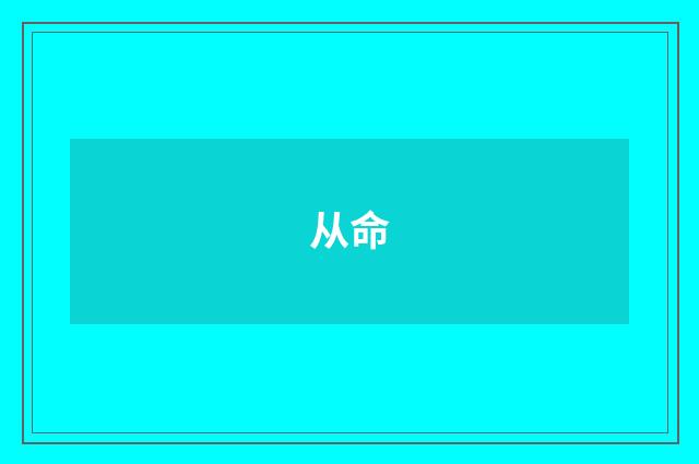从命
