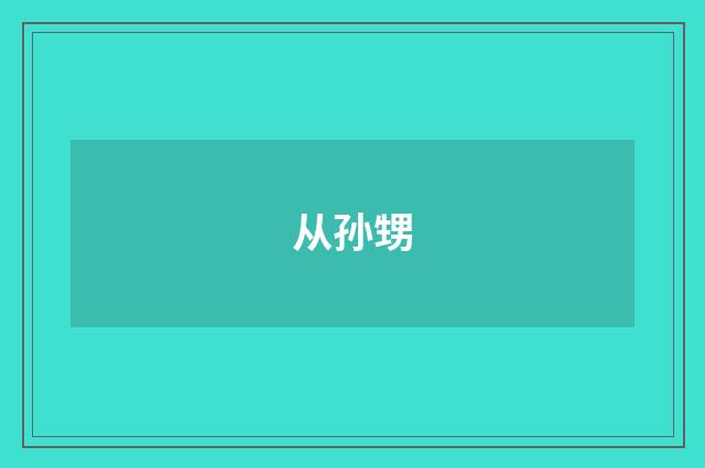 从孙甥