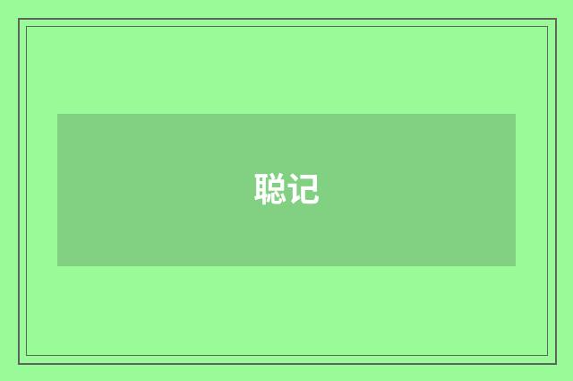 聪记