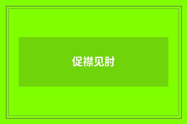 促襟见肘