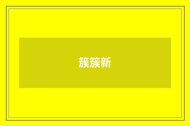 簇簇新