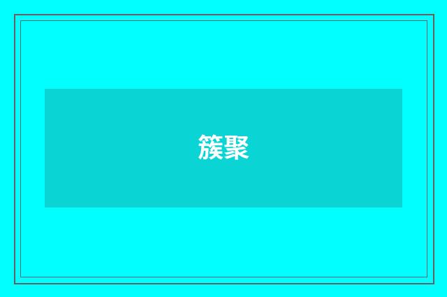 簇聚