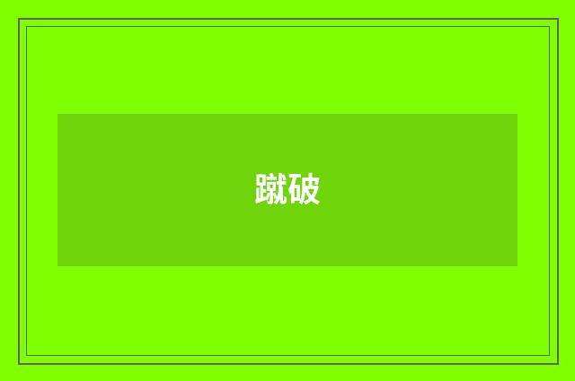 蹴破
