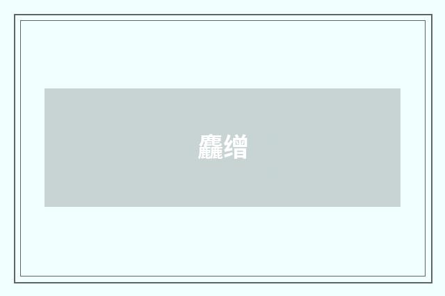 麤缯