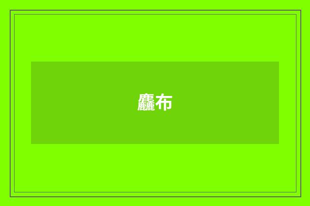 麤布