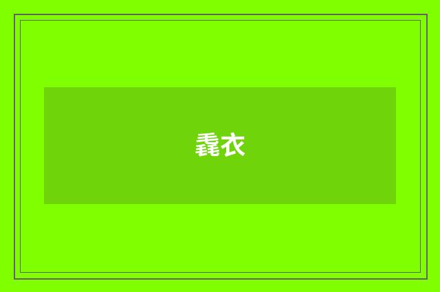 毳衣