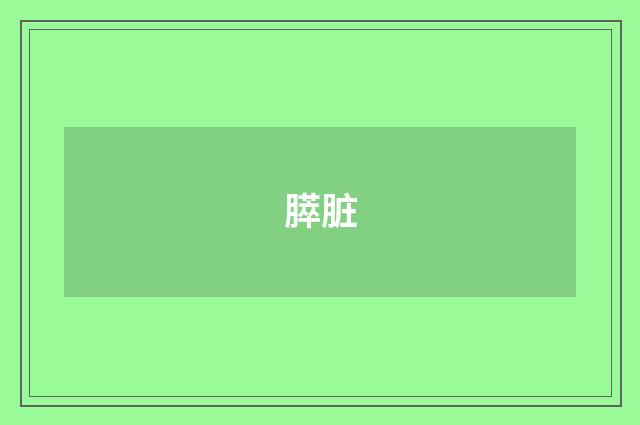 膵脏