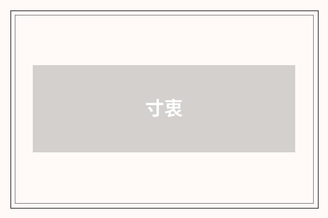 寸衷