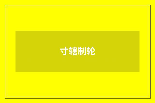 寸辖制轮