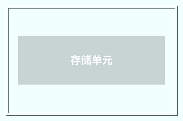 存储单元
