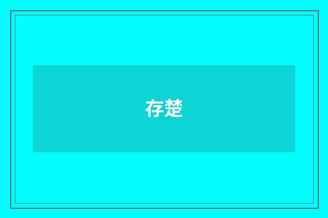 存楚