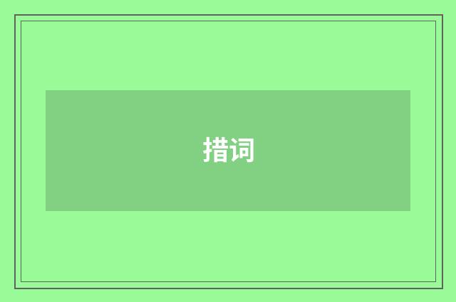 措词