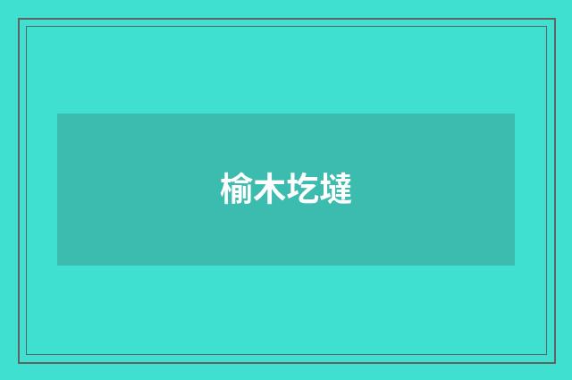 榆木圪墶
