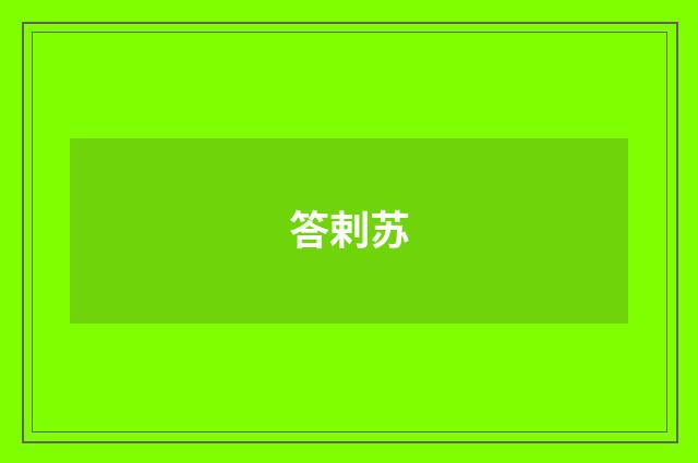 答剌苏
