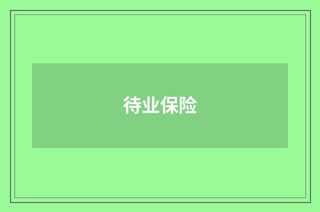 待业保险