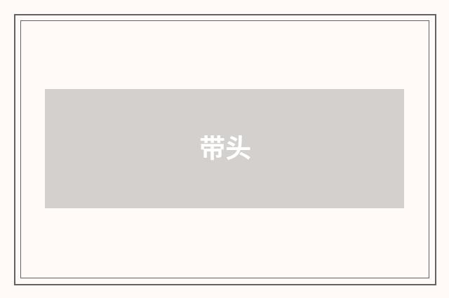 带头